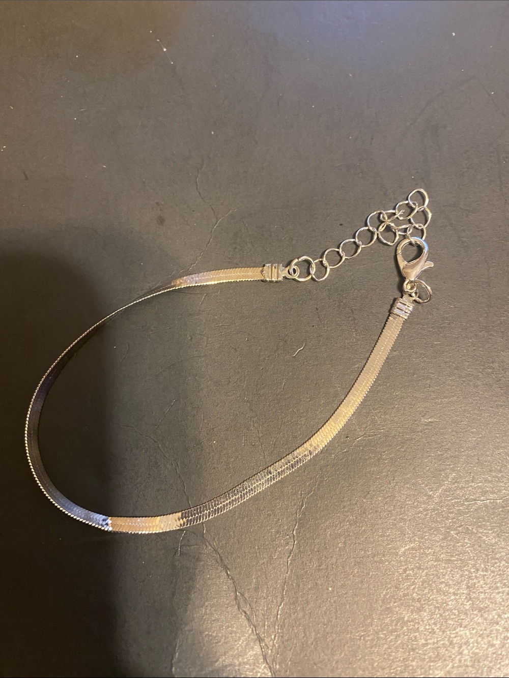 Fashion Jewelry Silver Herringbone Bracelet with Extender